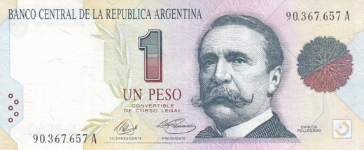 Argentina 1 Peso ND (1992-1994) P-339a ( AUNC )