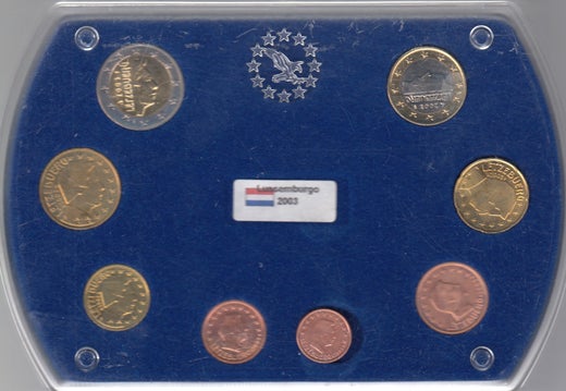 Luxembourg 2003 1 cent - 2 euro Loose coins serie from box( UNC )