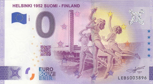 0 euro  -  Helsinki  1952 Suomi - Finland