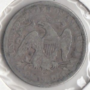 USA 1/4 Dollar 1877 KM-A98 ( VF ) Silver