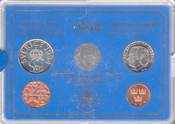 Sweden 1994 50 &Ouml;re - 5 Kronor ( UNC )